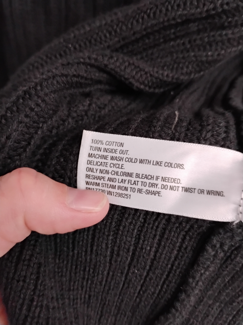 Universal Thread Black Ribbed Button-Front Cardigan - Picture 5 of 5